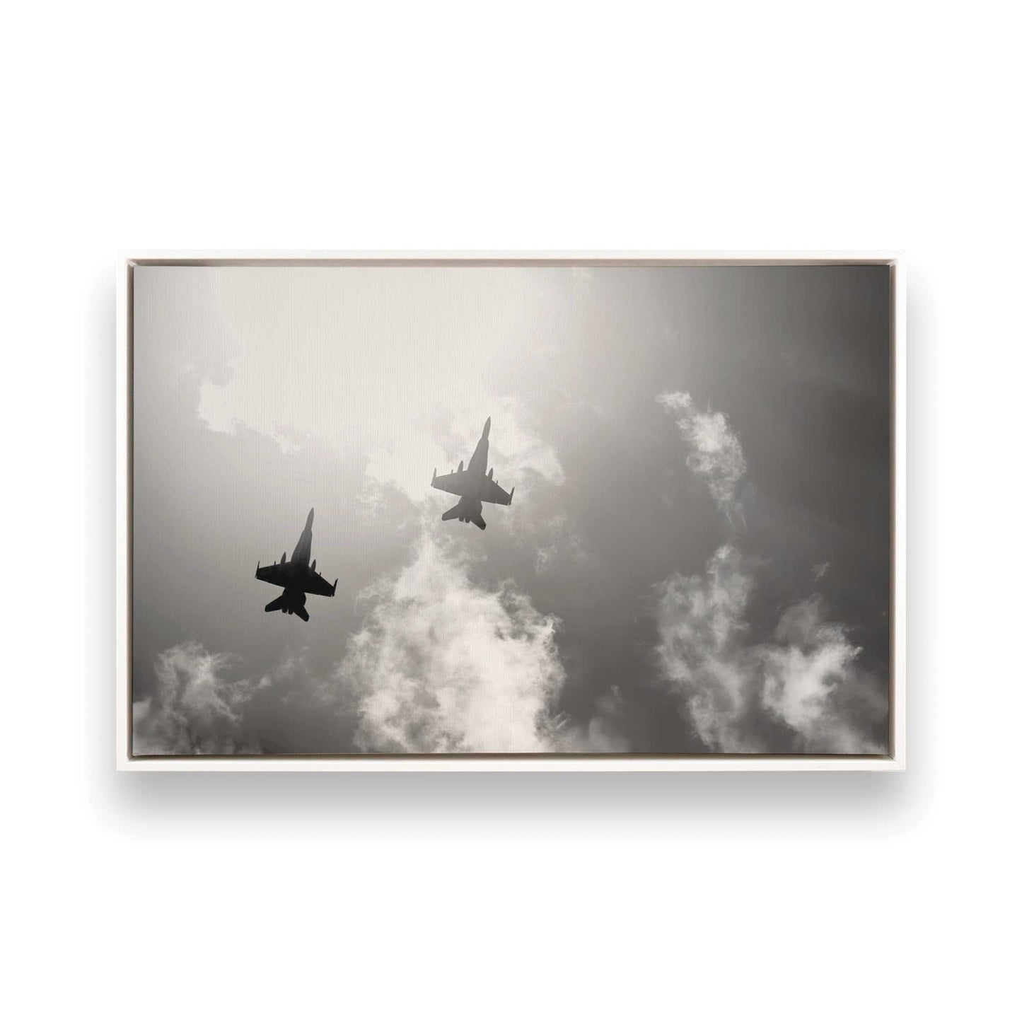 [Color:Opaque White], Picture of art in a White frame