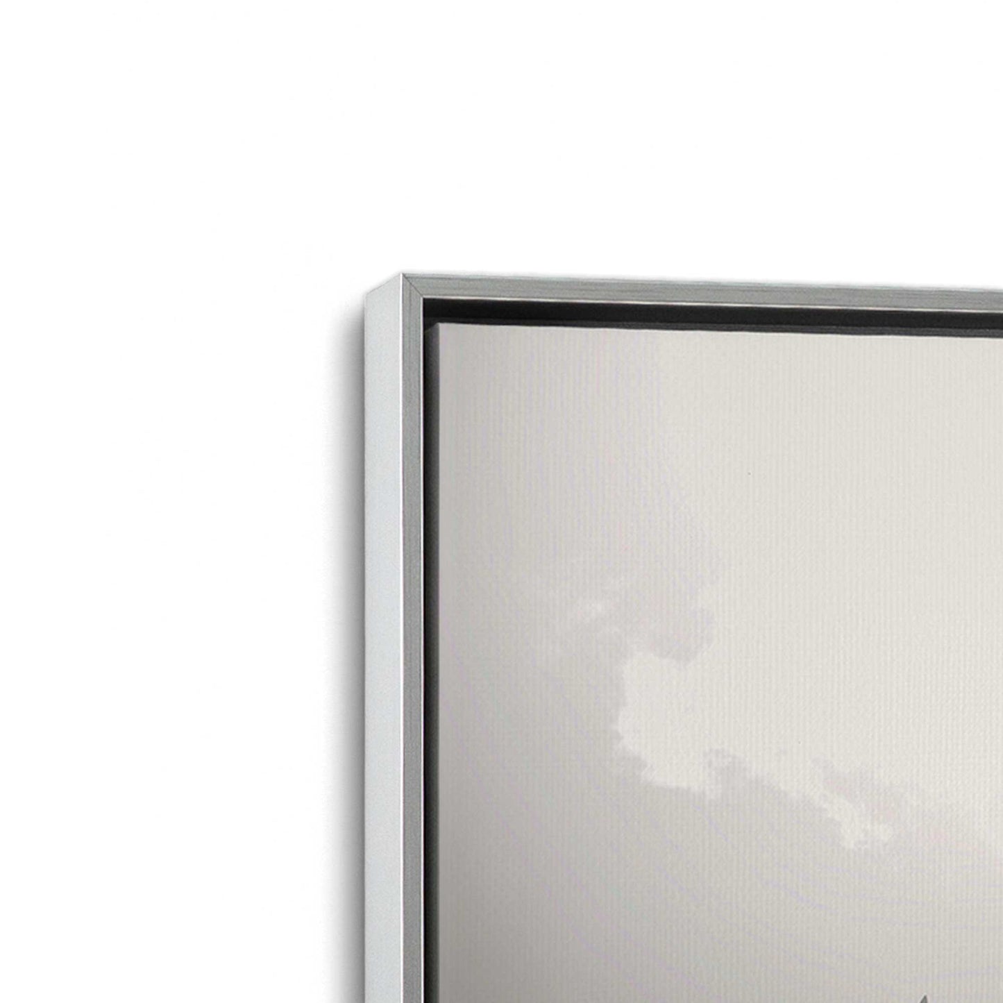 [Color:Polished Chrome], Picture of art in a Polished Chrome frame at an angle
