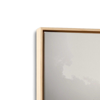 [Color:American Maple], Picture of art in a American Maple frame at an angle