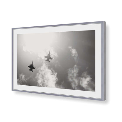 [Color:Polished Chrome], Picture of art in a Polished Chrome frame of the corner