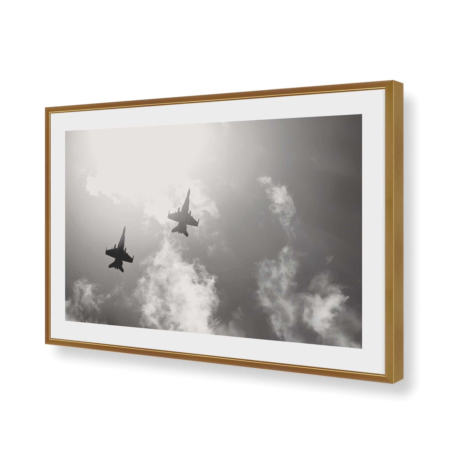[Color:Polished Gold], Picture of art in a Polished Gold frame of the corner