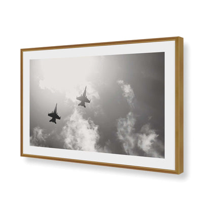 [Color:Polished Gold], Picture of art in a Polished Gold frame of the corner