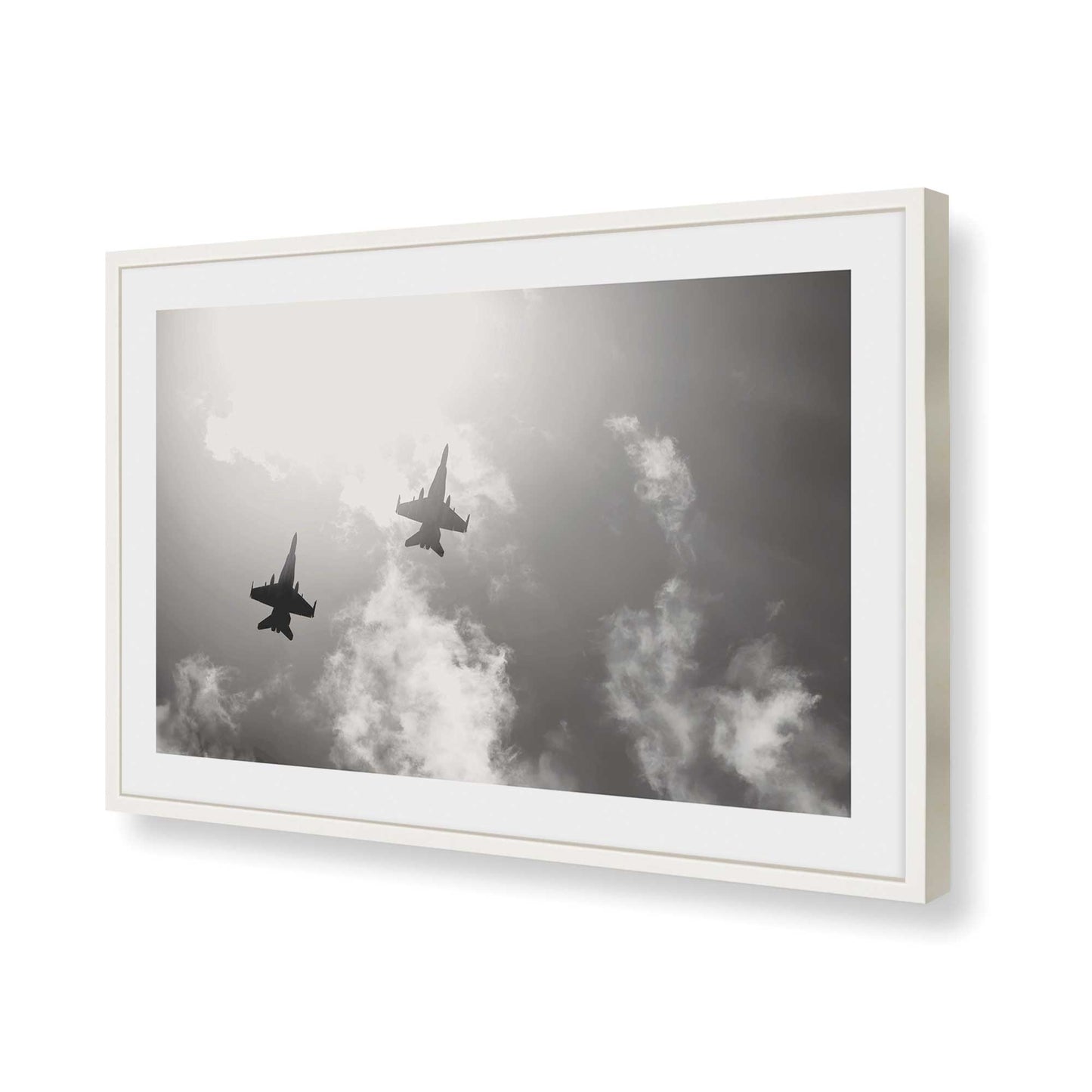 [Color:Opaque White], Picture of art in a Opaque White frame of the corner