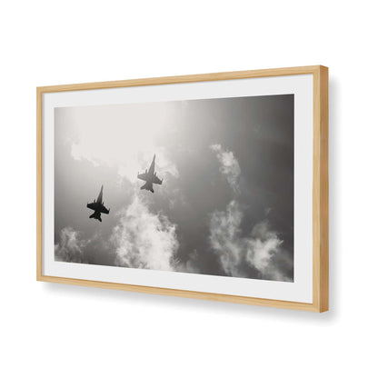 [Color:American Maple], Picture of art in a American Maple frame of the corner