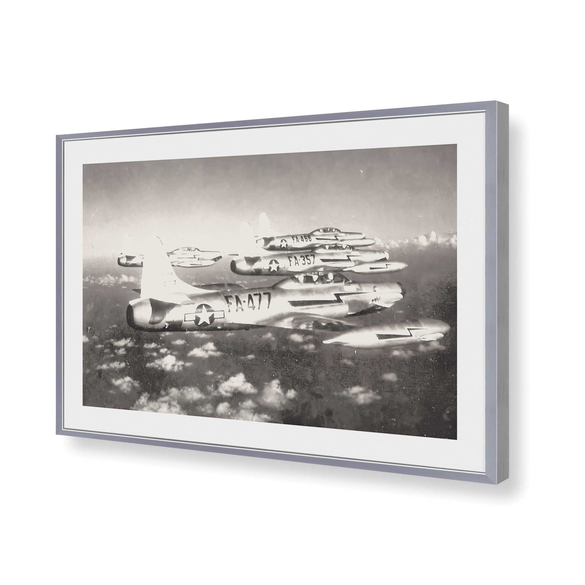 [Color:Polished Chrome], Picture of art in a Polished Chrome frame of the corner