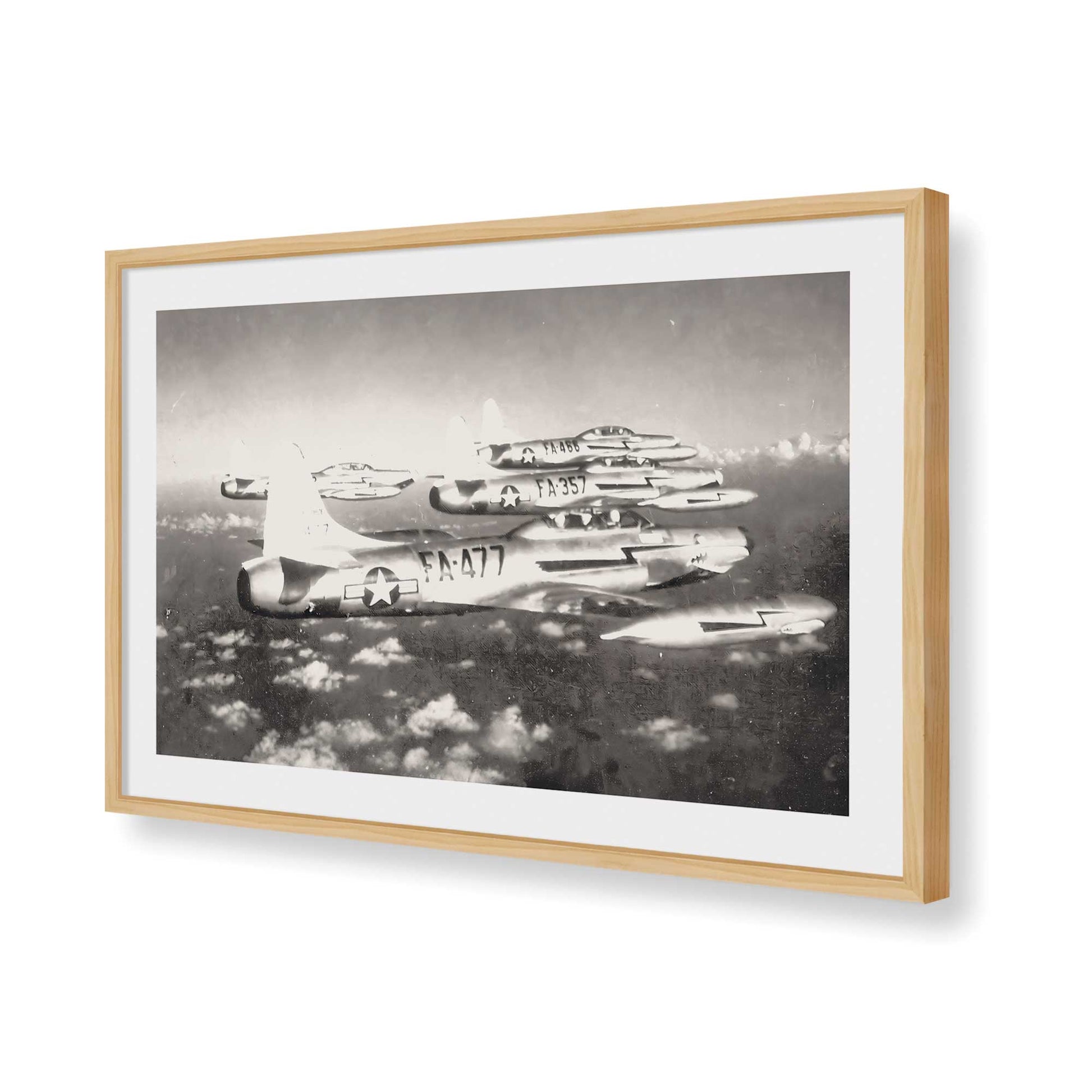 [Color:American Maple], Picture of art in a American Maple frame of the corner