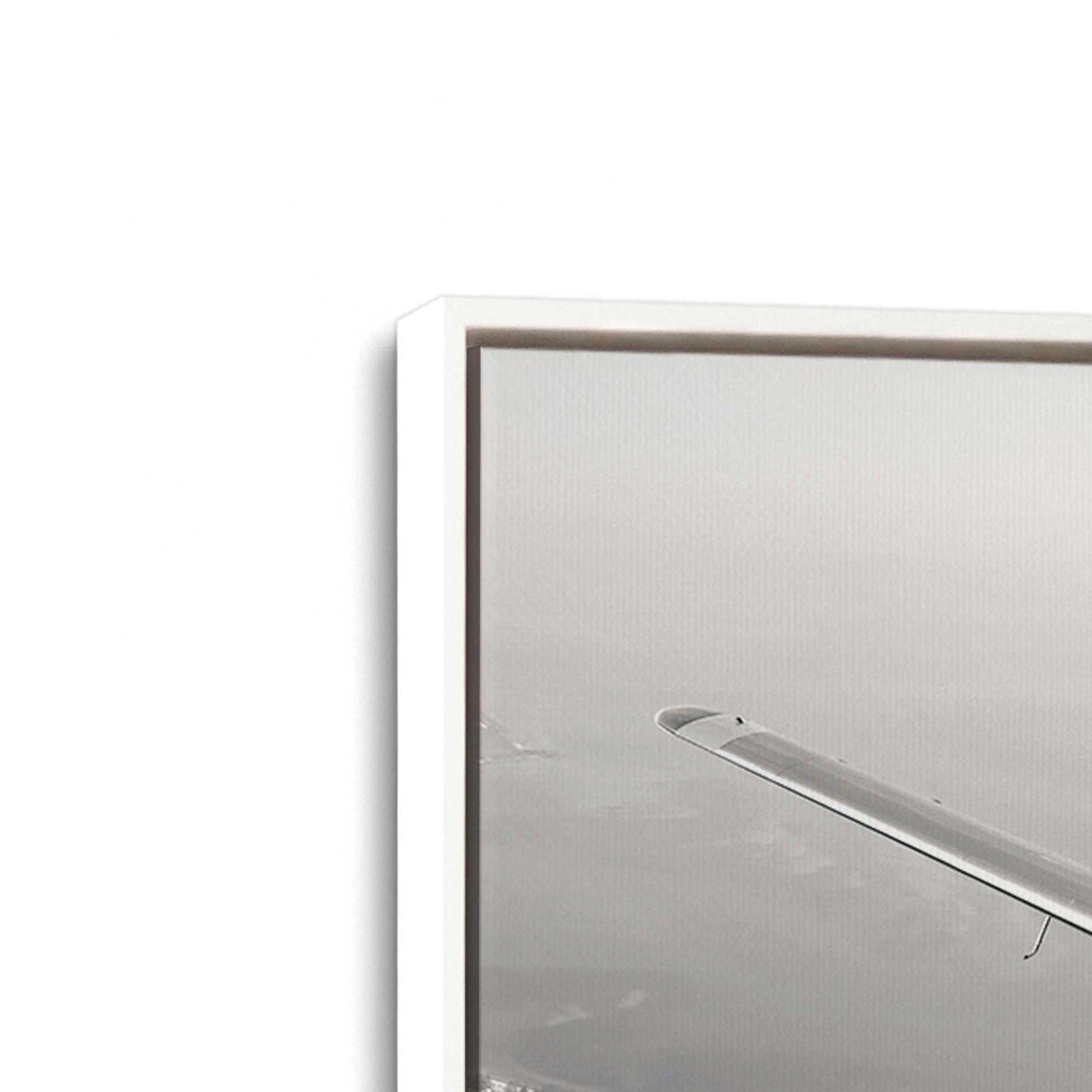 [Color:Opaque White], Picture of art in a White frame at an angle