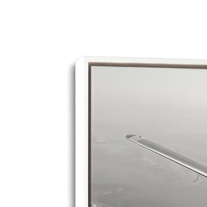 [Color:Opaque White], Picture of art in a White frame at an angle