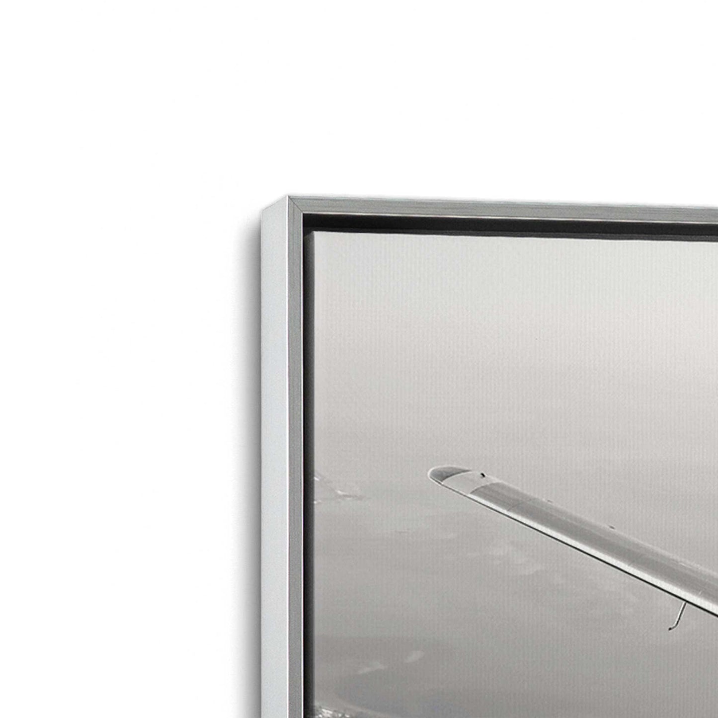 [Color:Polished Chrome], Picture of art in a Polished Chrome frame at an angle