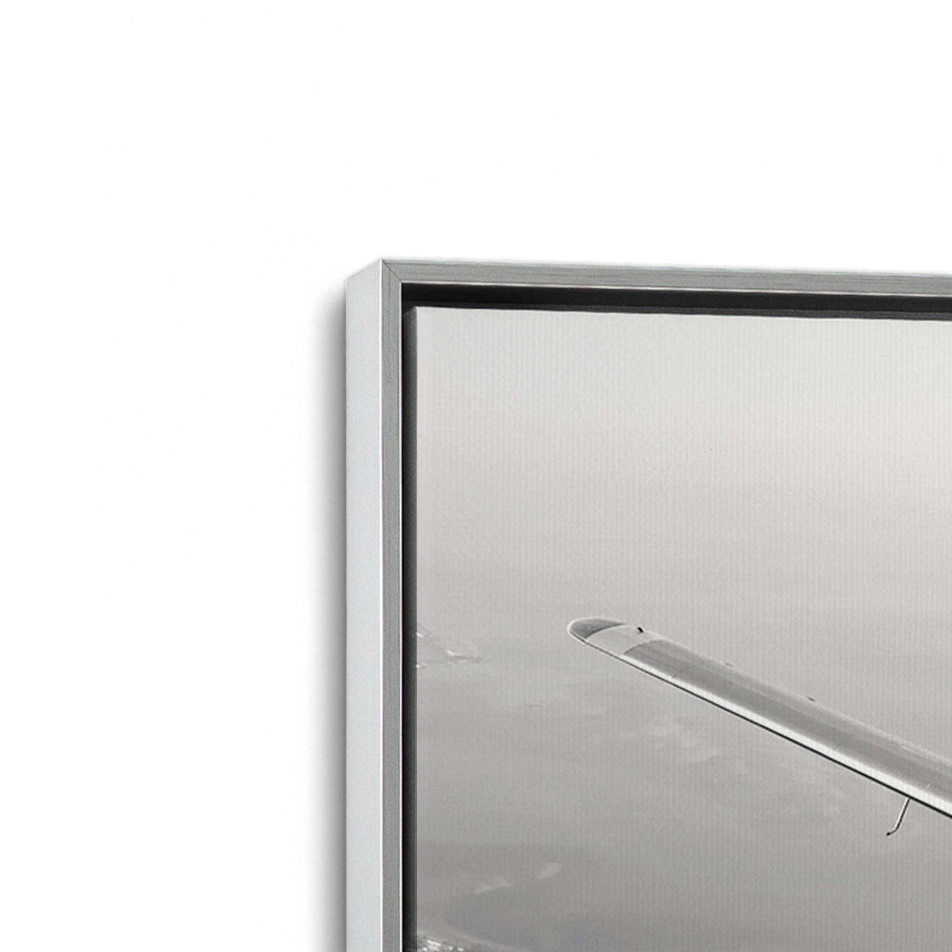 [Color:Polished Chrome], Picture of art in a Polished Chrome frame at an angle