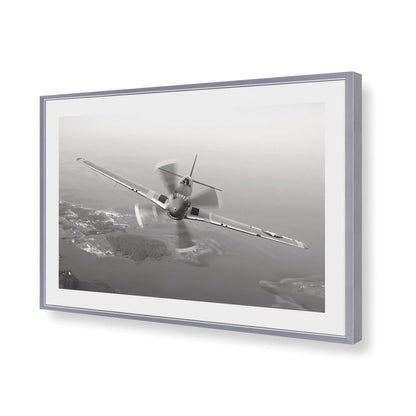 [Color:Polished Chrome], Picture of art in a Polished Chrome frame of the corner