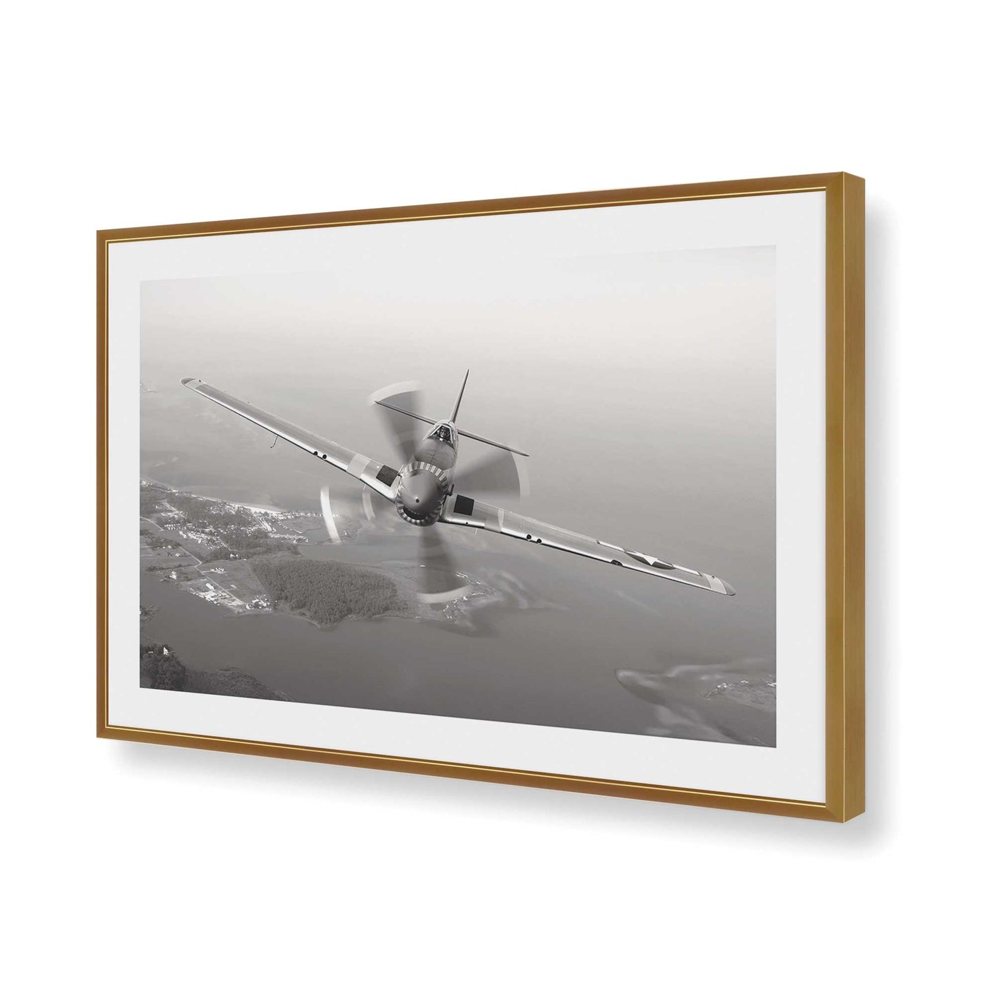 [Color:Polished Gold], Picture of art in a Polished Gold frame of the corner