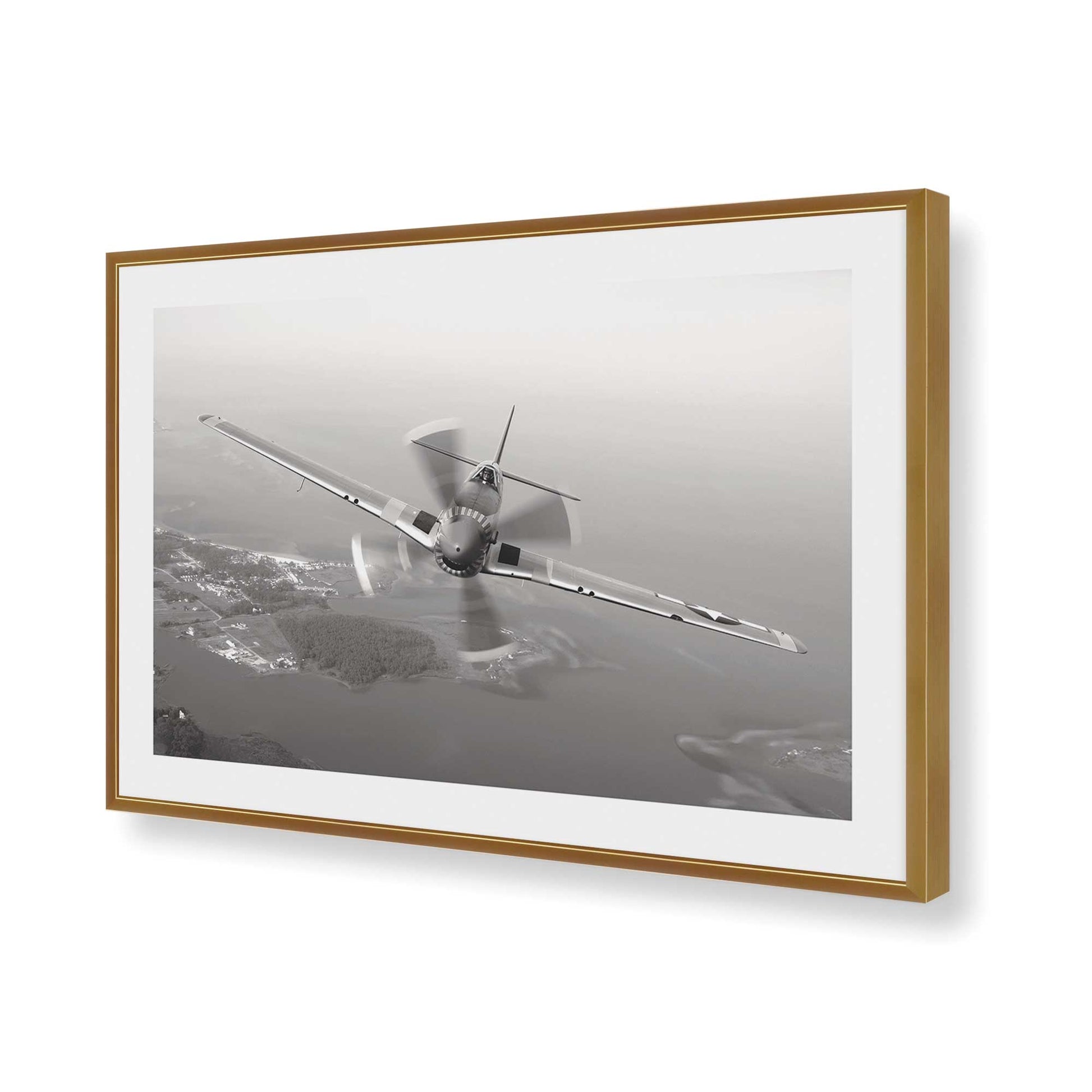 [Color:Polished Gold], Picture of art in a Polished Gold frame of the corner