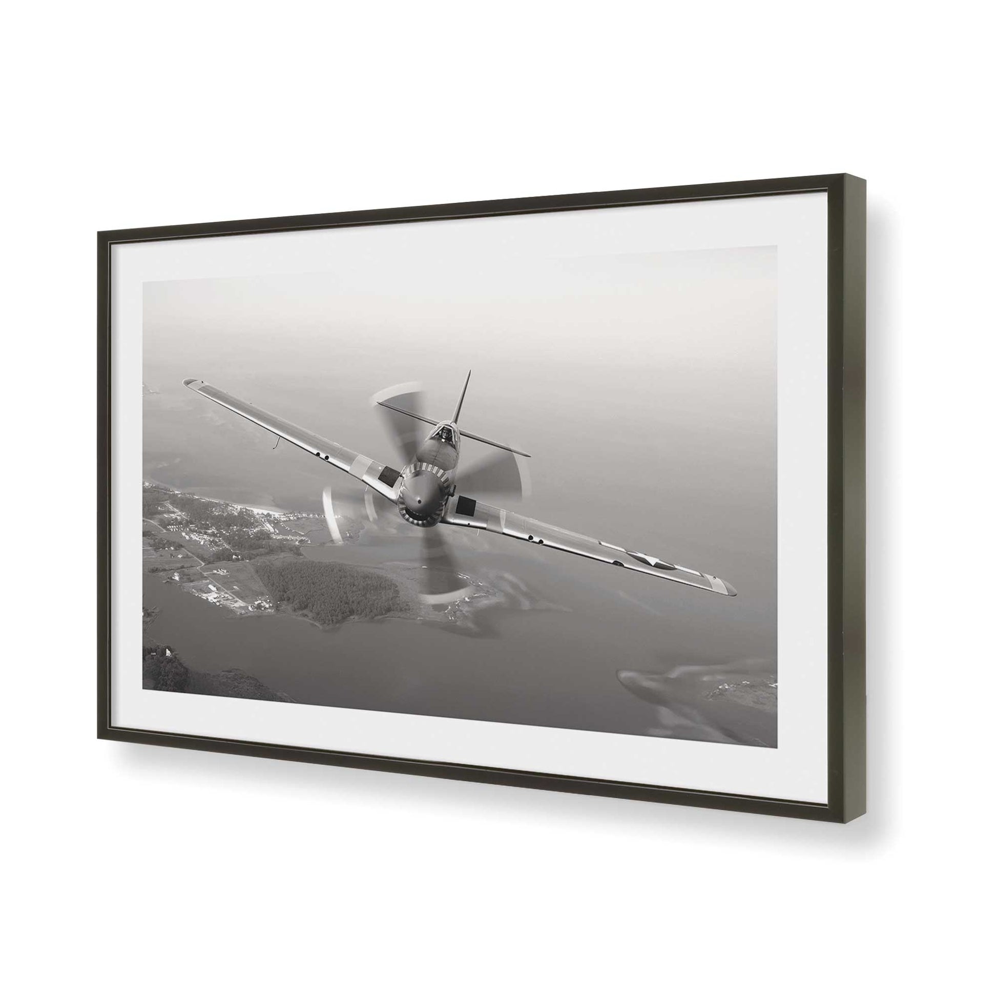 [Color:Satin Black], Picture of art in a Satin Black frame of the corner