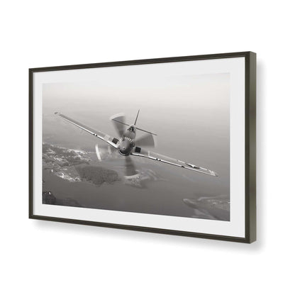 [Color:Satin Black], Picture of art in a Satin Black frame of the corner