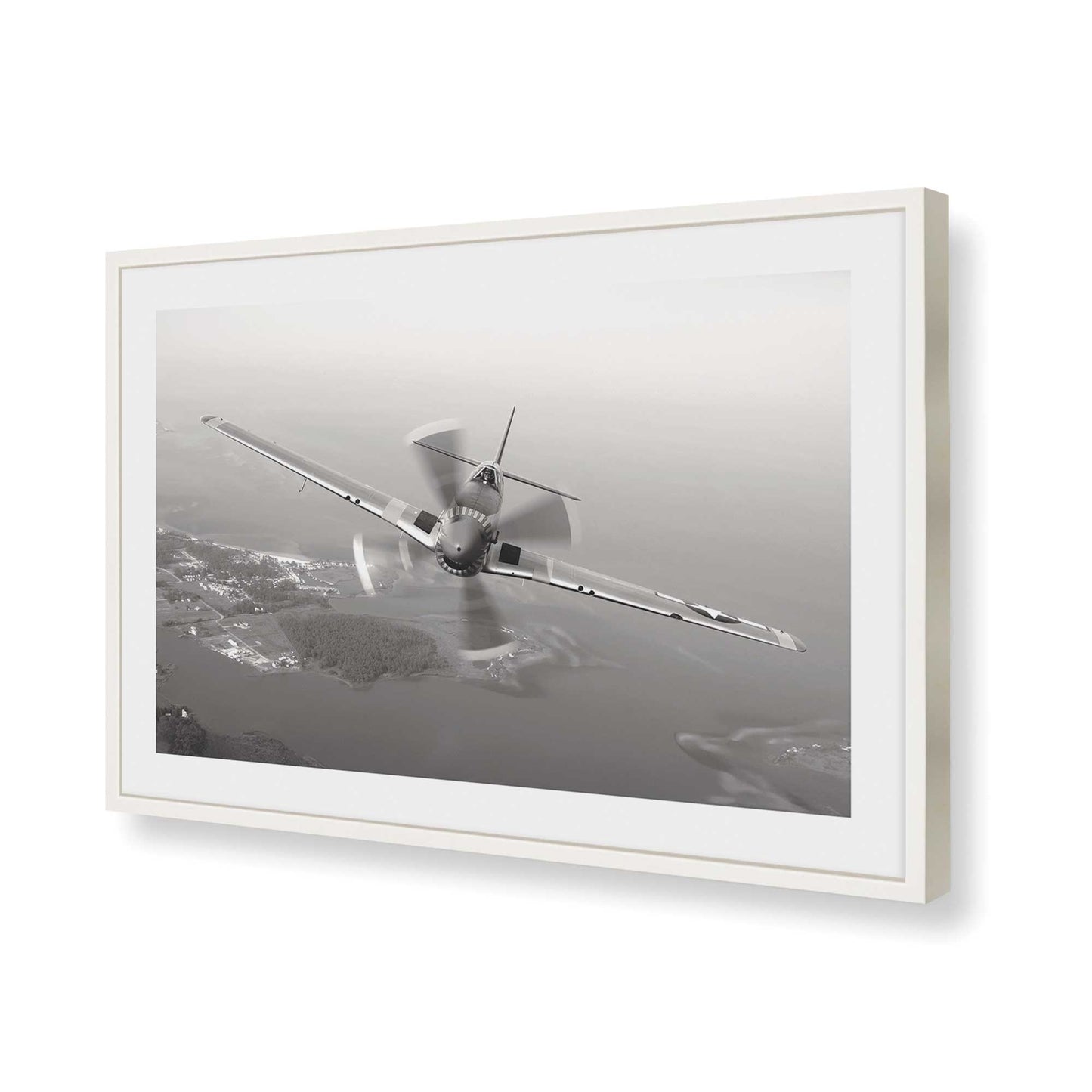 [Color:Opaque White], Picture of art in a Opaque White frame of the corner