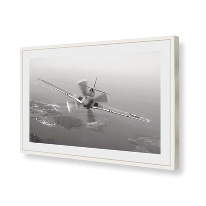 [Color:Opaque White], Picture of art in a Opaque White frame of the corner