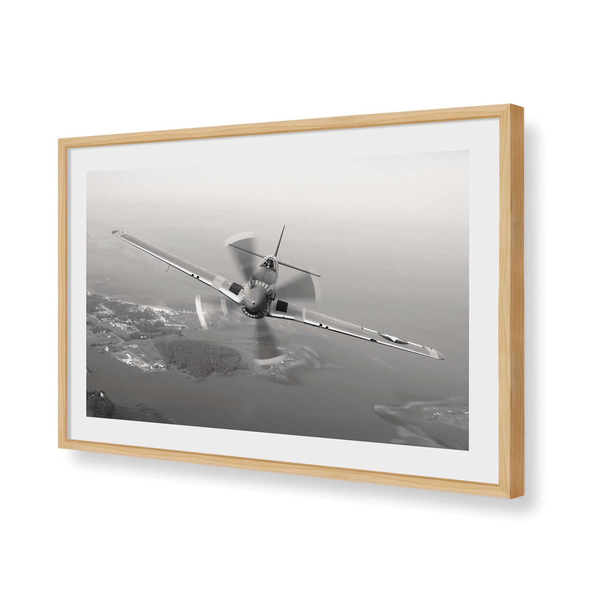 [Color:American Maple], Picture of art in a American Maple frame of the corner