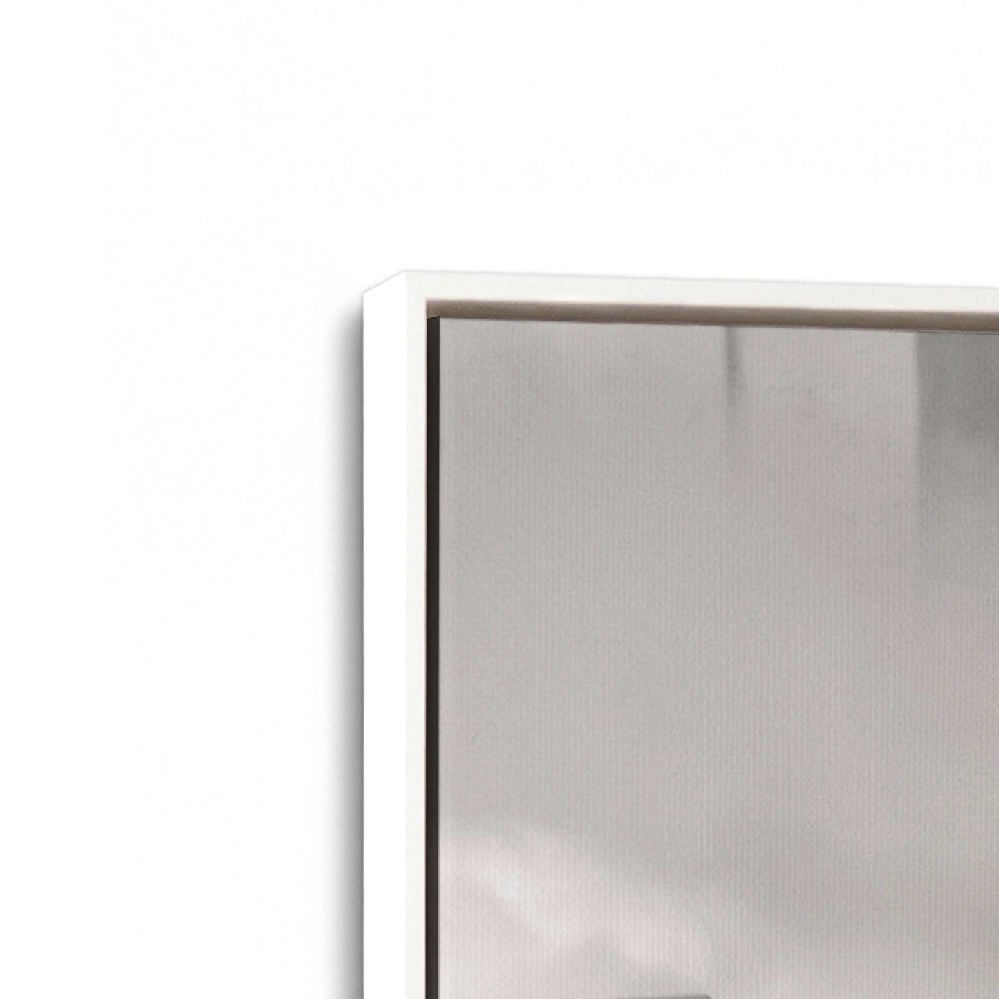 [Color:Opaque White], Picture of art in a White frame at an angle