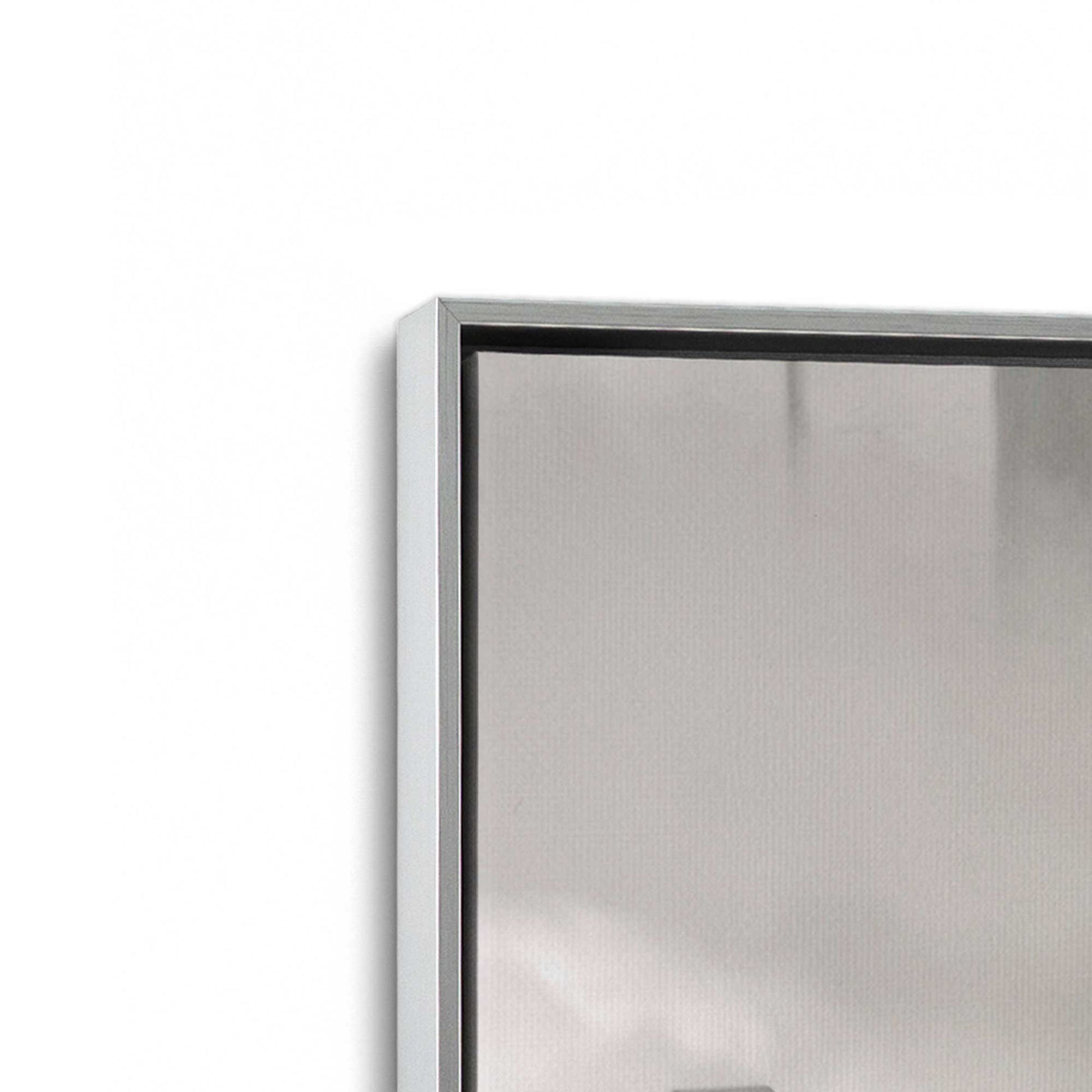 [Color:Polished Chrome], Picture of art in a Polished Chrome frame at an angle