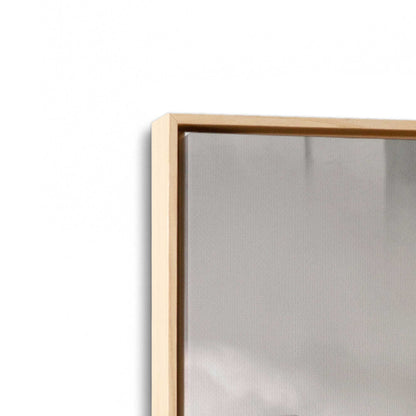 [Color:American Maple], Picture of art in a American Maple frame at an angle