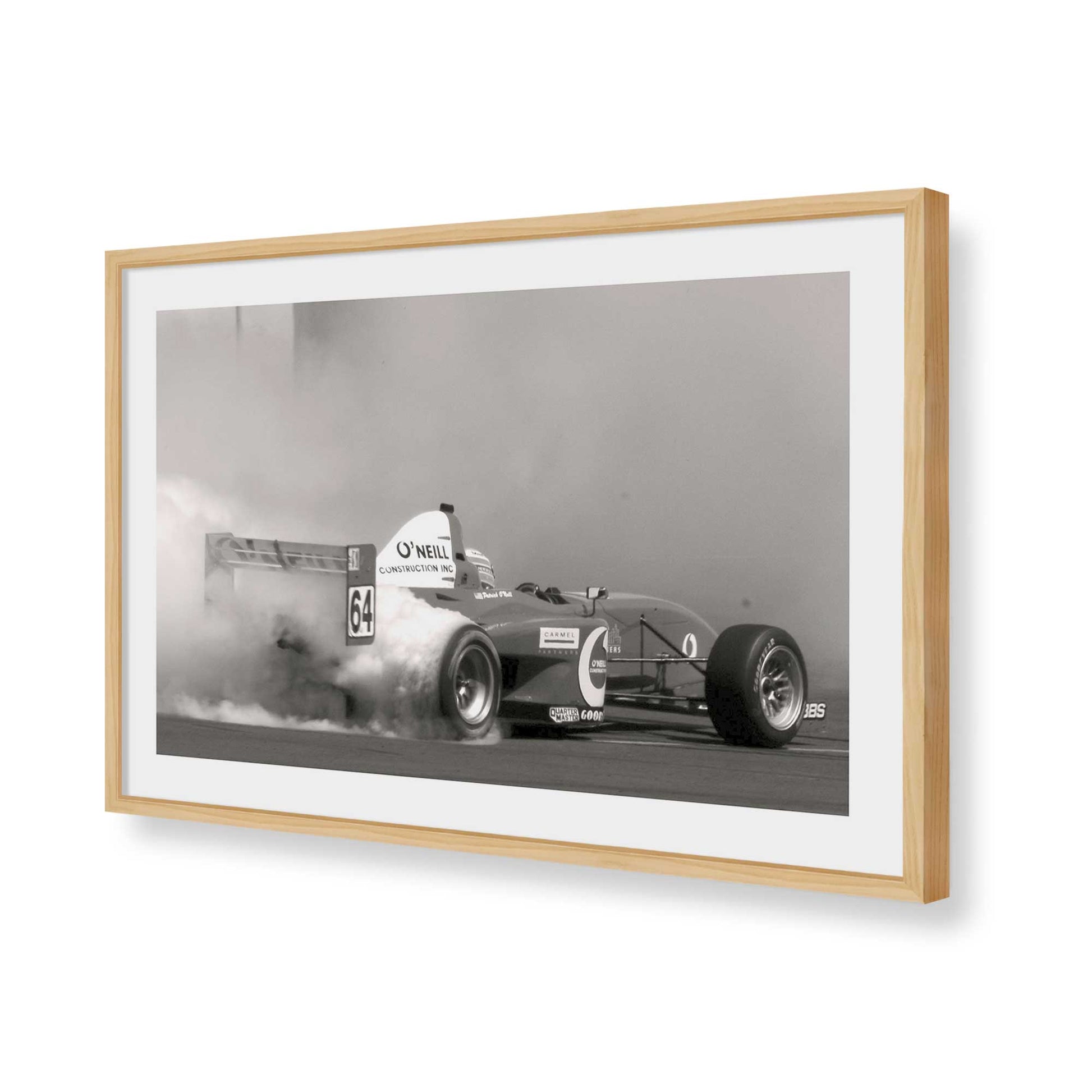 [Color:American Maple], Picture of art in a American Maple frame of the corner