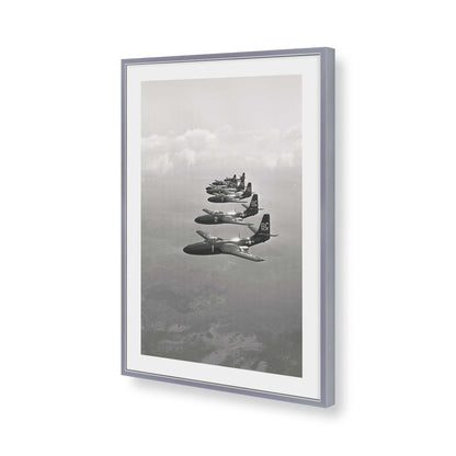 [Color:Polished Chrome], Picture of art in a Polished Chrome frame of the corner