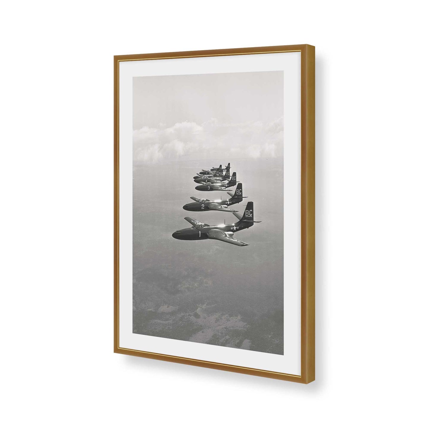 [Color:Polished Gold], Picture of art in a Polished Gold frame of the corner