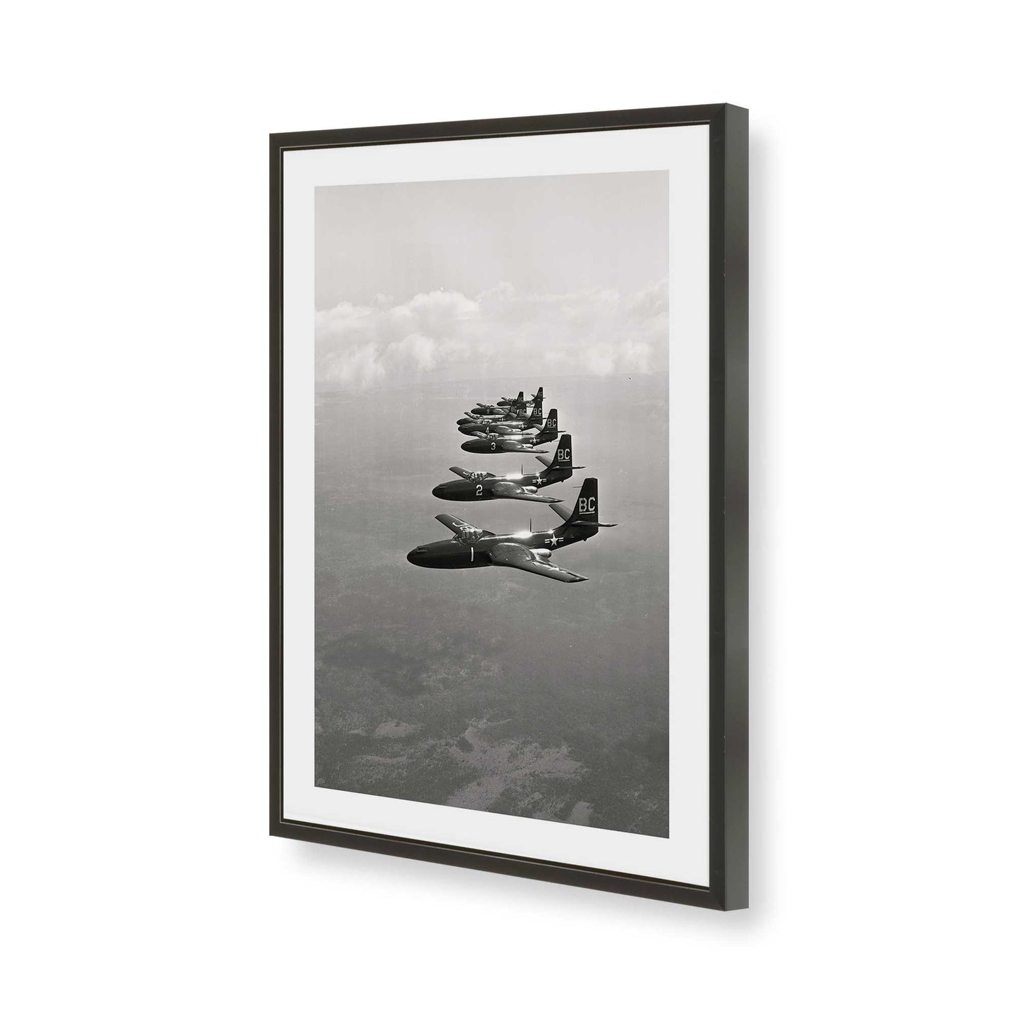 [Color:Satin Black], Picture of art in a Satin Black frame of the corner