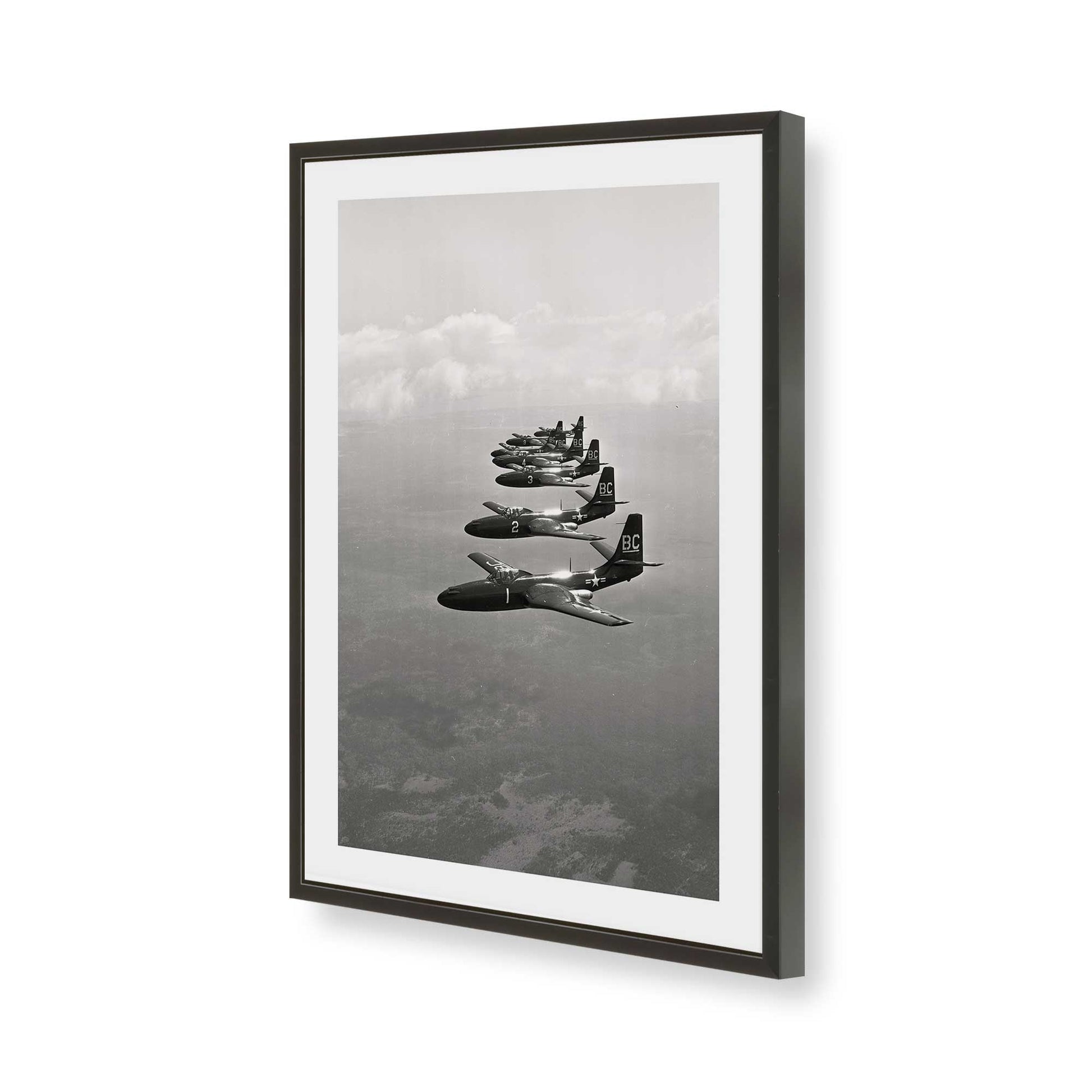 [Color:Satin Black], Picture of art in a Satin Black frame of the corner