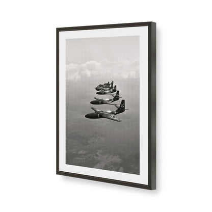 [Color:Satin Black], Picture of art in a Satin Black frame of the corner