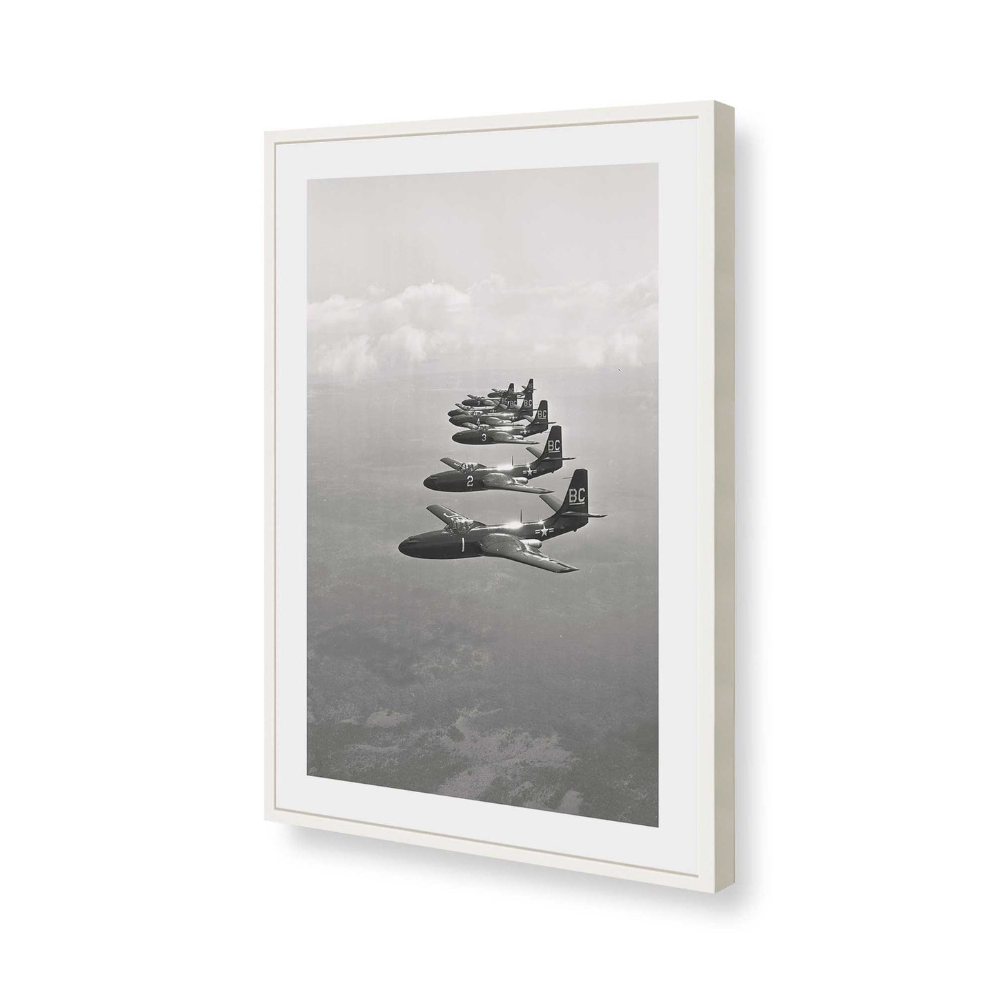 [Color:Opaque White], Picture of art in a Opaque White frame of the corner