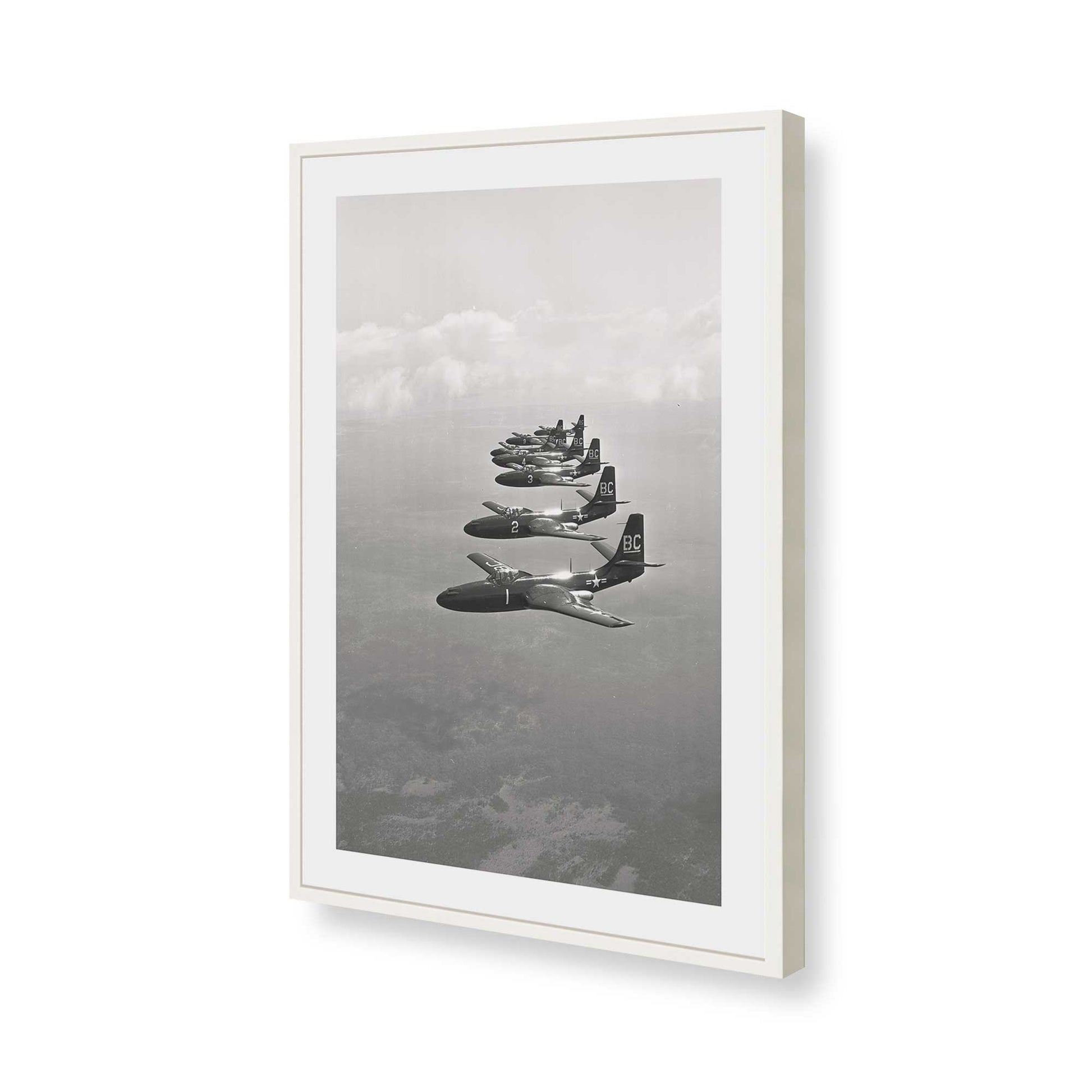 [Color:Opaque White], Picture of art in a Opaque White frame of the corner