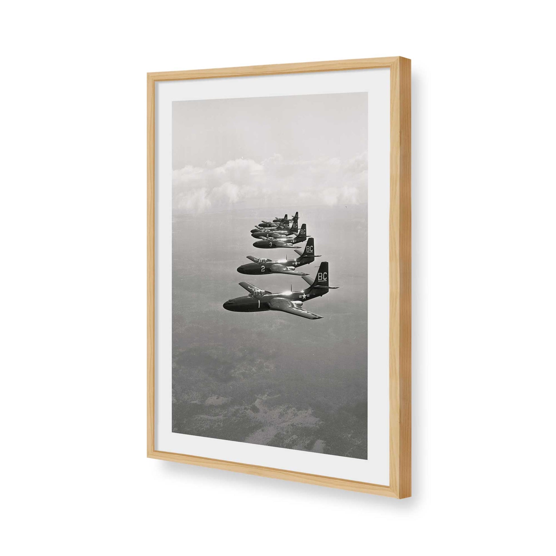 [Color:American Maple], Picture of art in a American Maple frame of the corner