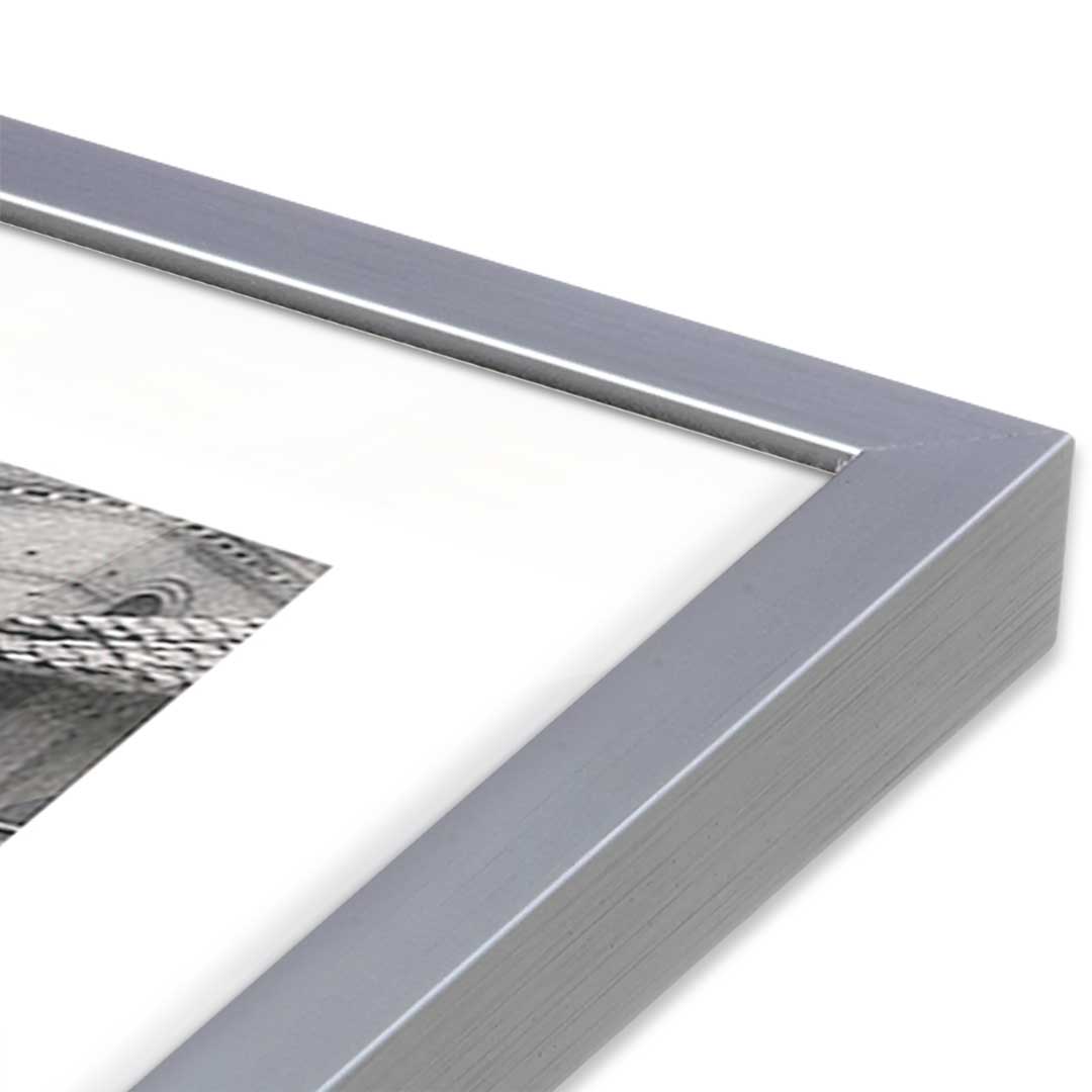 [Color:Polished Chrome], Picture of art in a Polished Chrome frame at an angle