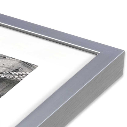 [Color:Polished Chrome], Picture of art in a Polished Chrome frame at an angle
