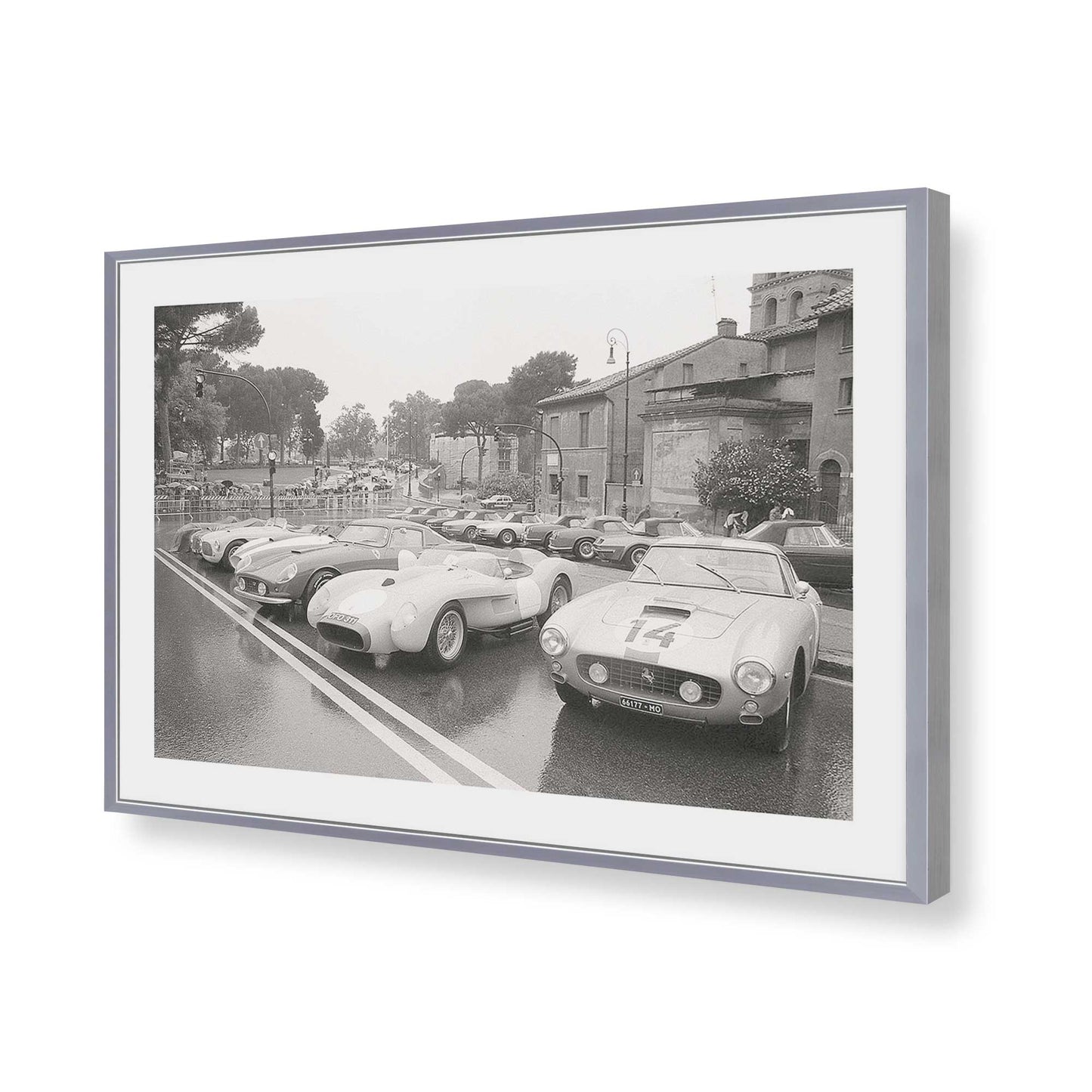 [Color:Polished Chrome], Picture of art in a Polished Chrome frame of the corner
