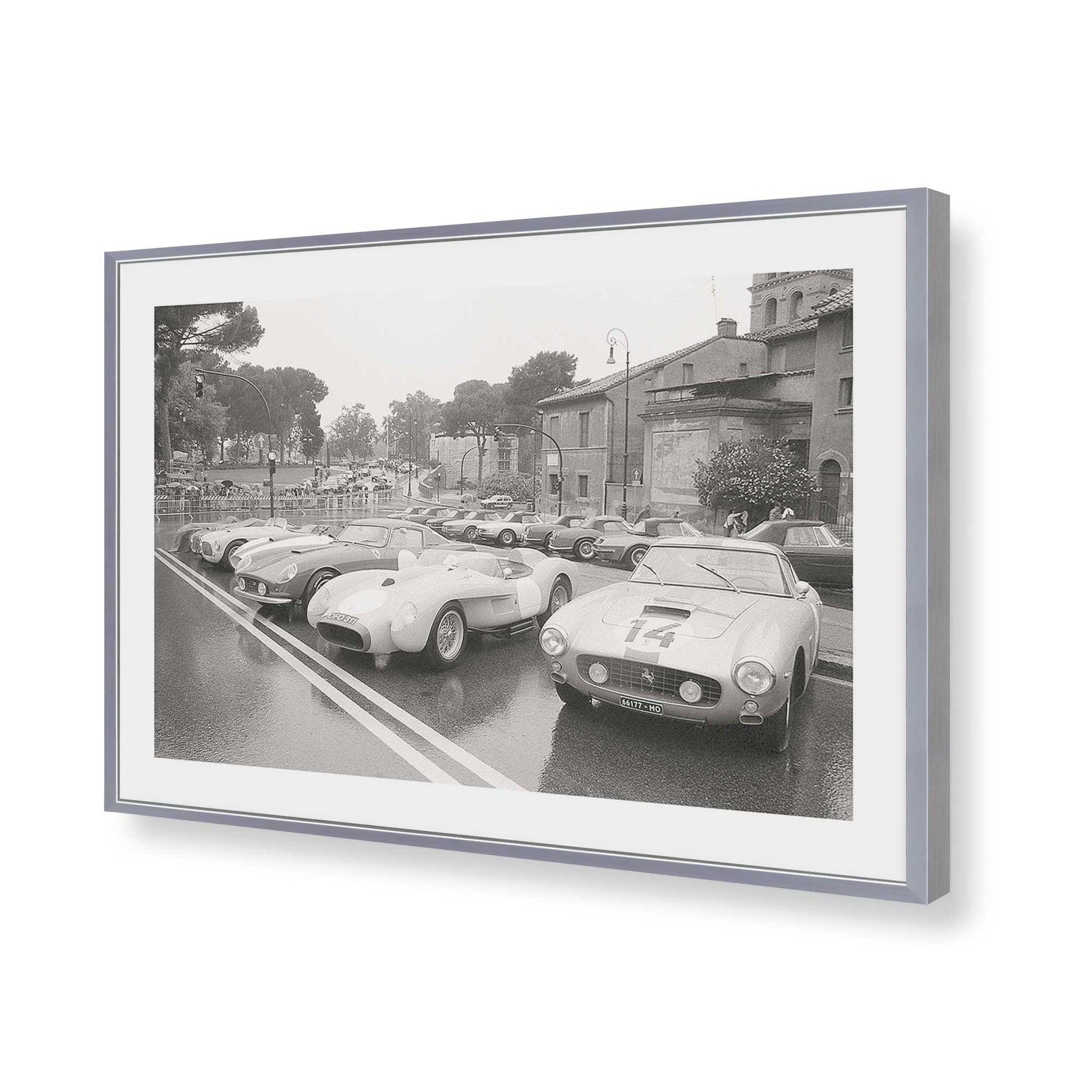 [Color:Polished Chrome], Picture of art in a Polished Chrome frame of the corner