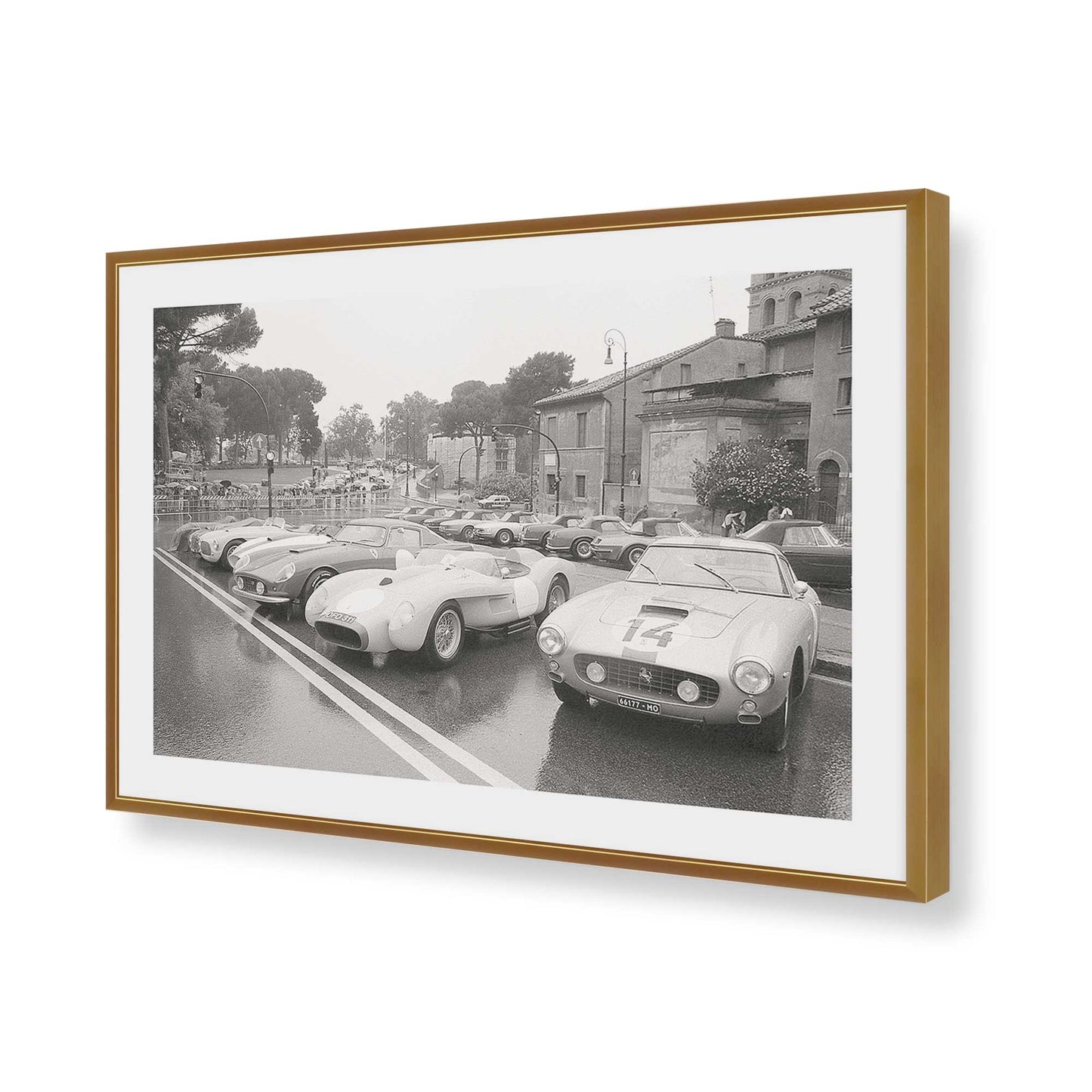 [Color:Polished Gold], Picture of art in a Polished Gold frame of the corner