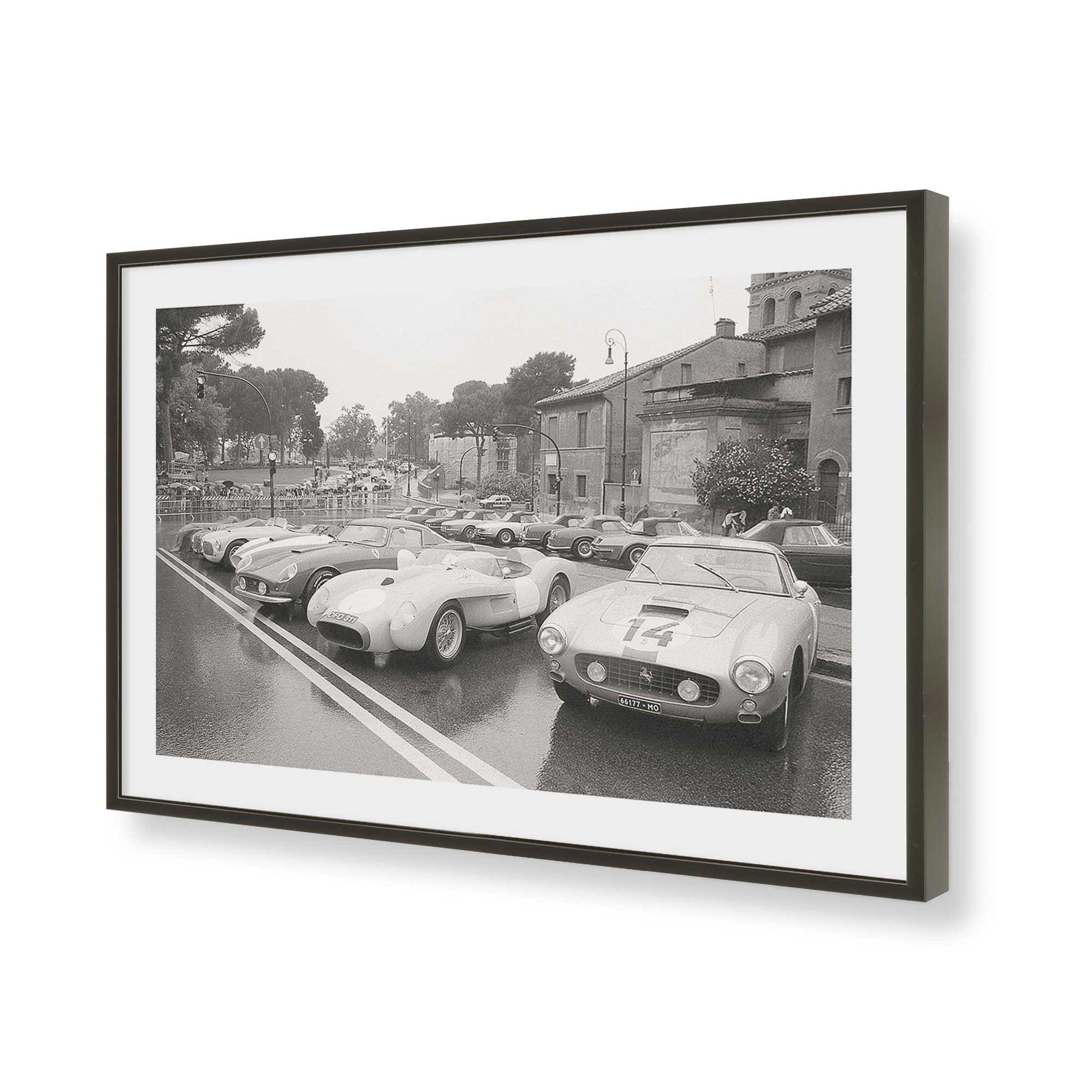 [Color:Satin Black], Picture of art in a Satin Black frame of the corner