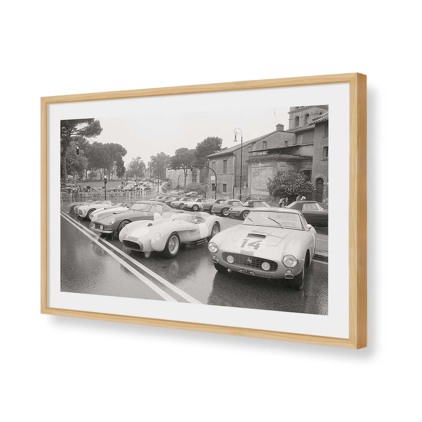 [Color:American Maple], Picture of art in a American Maple frame of the corner