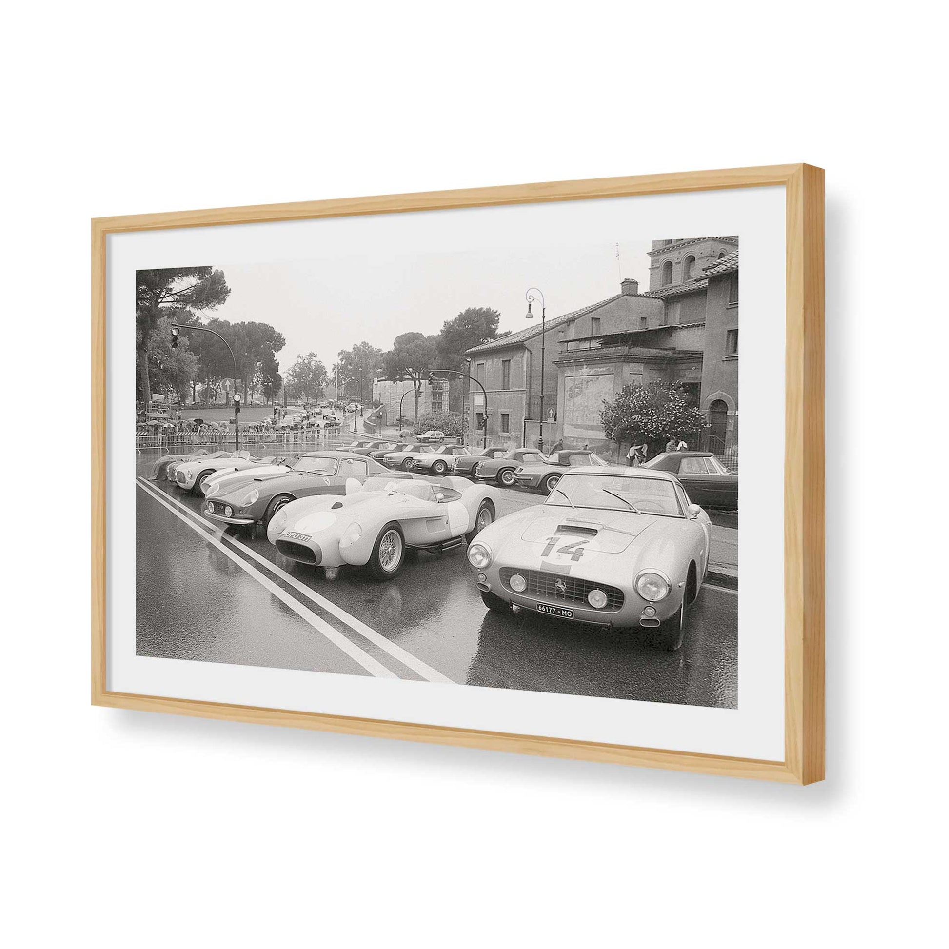 [Color:American Maple], Picture of art in a American Maple frame of the corner