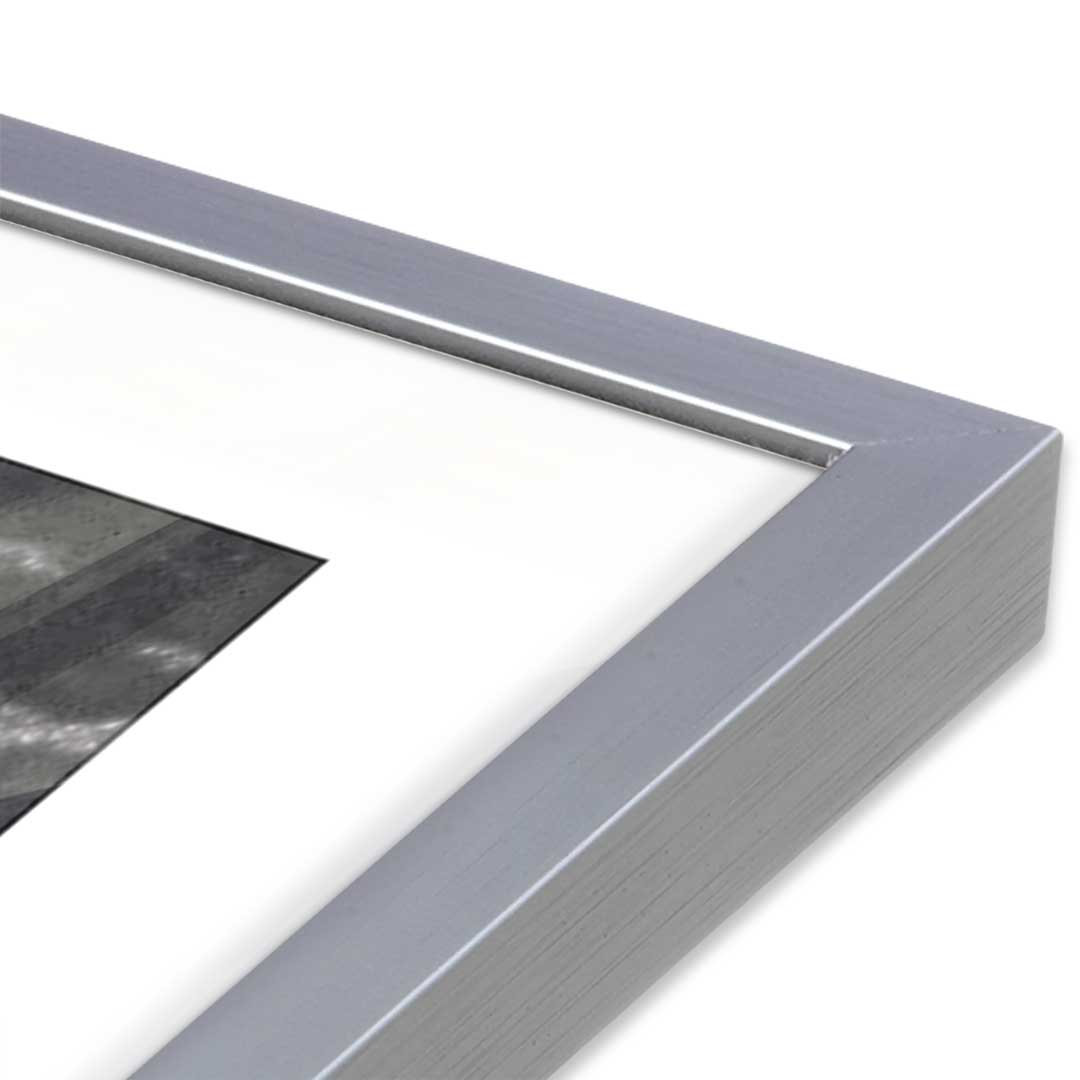 [Color:Polished Chrome], Picture of art in a Polished Chrome frame at an angle