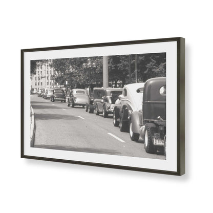 [Color:Satin Black], Picture of art in a Satin Black frame of the corner