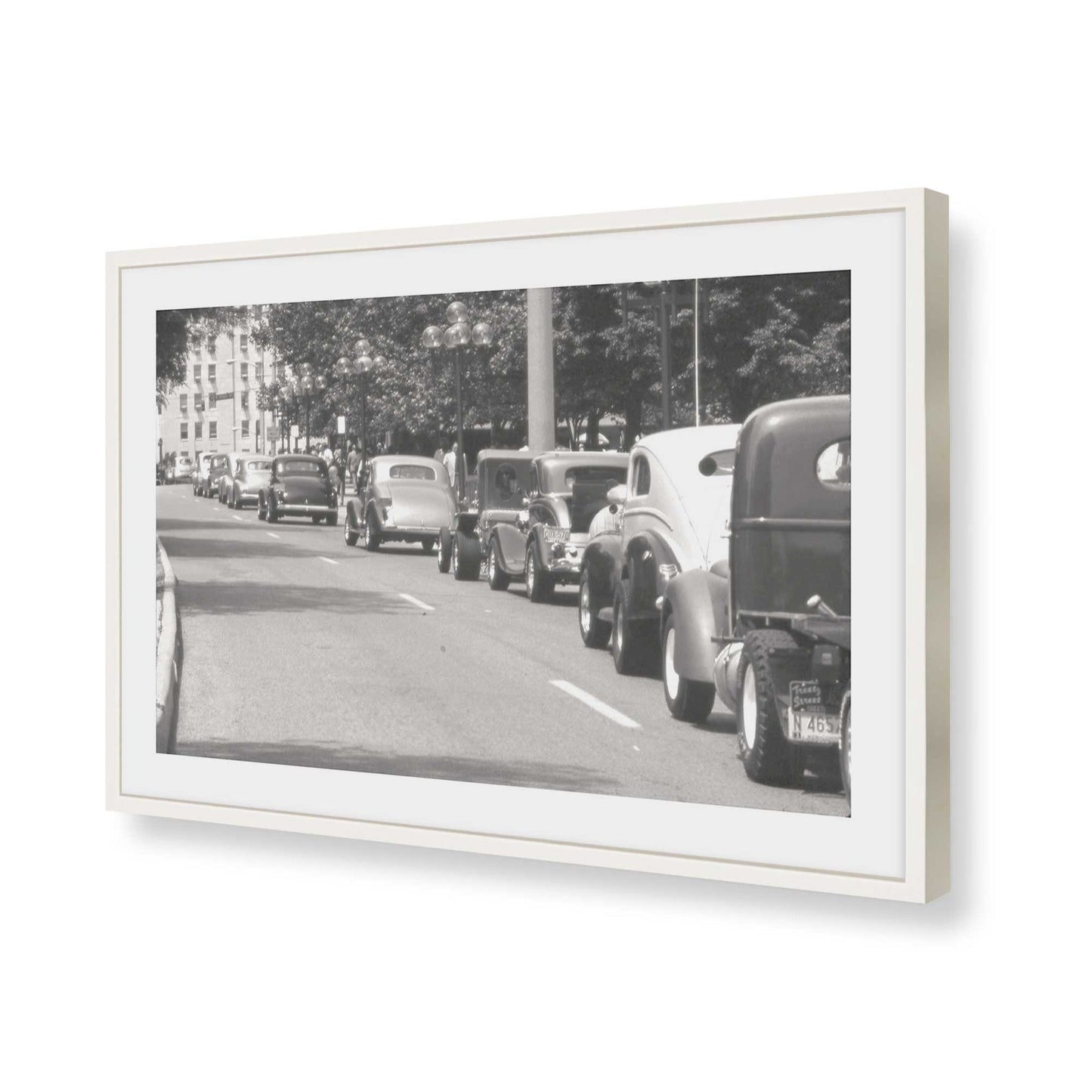 [Color:Opaque White], Picture of art in a Opaque White frame of the corner