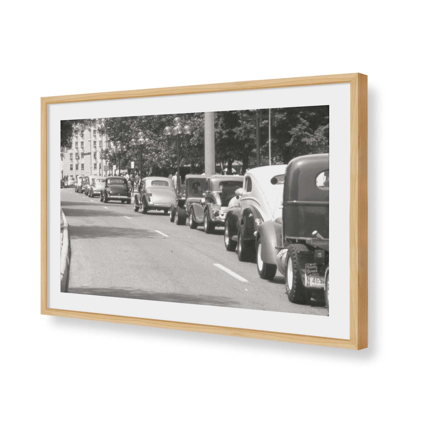 [Color:American Maple], Picture of art in a American Maple frame of the corner