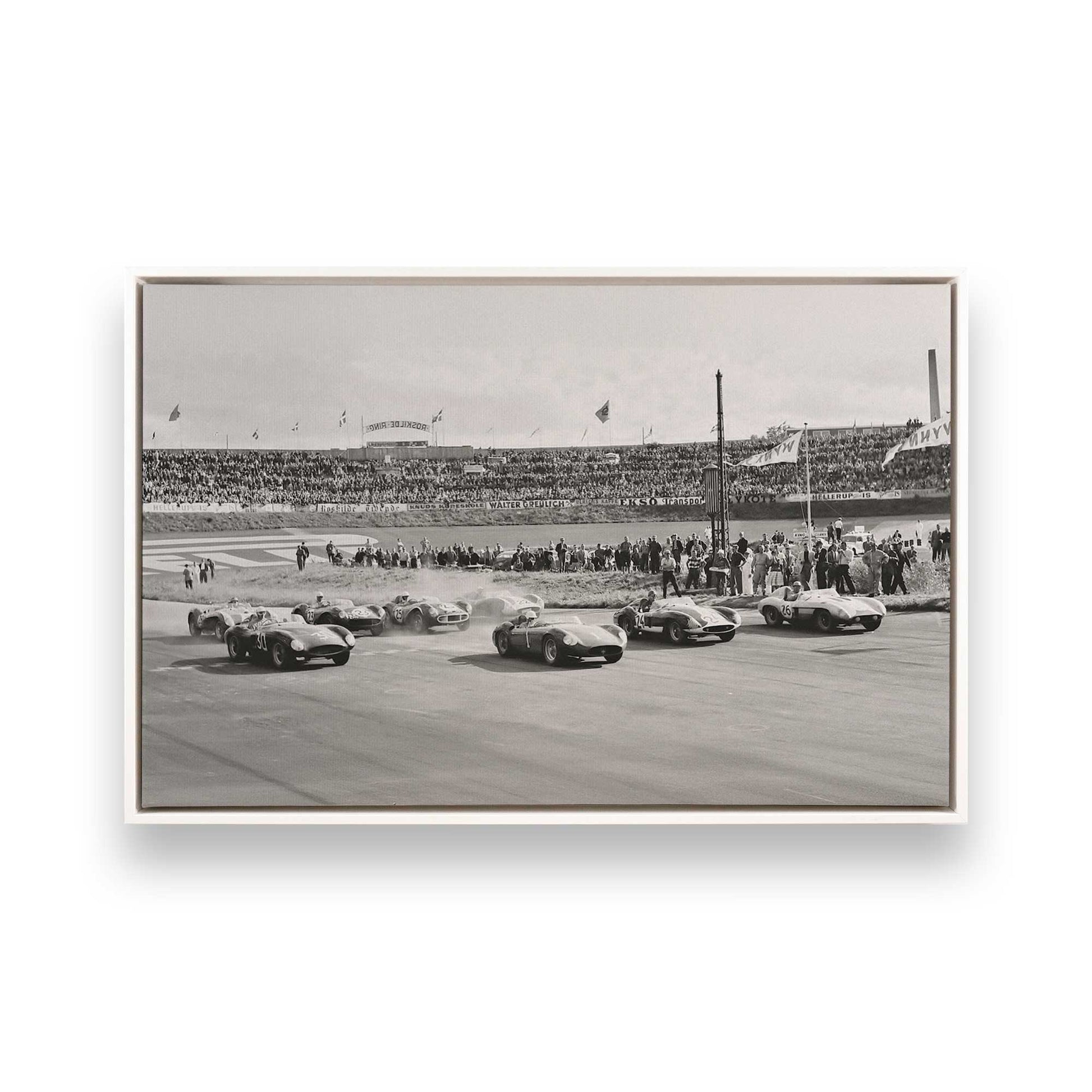 [Color:Opaque White], Picture of art in a White frame