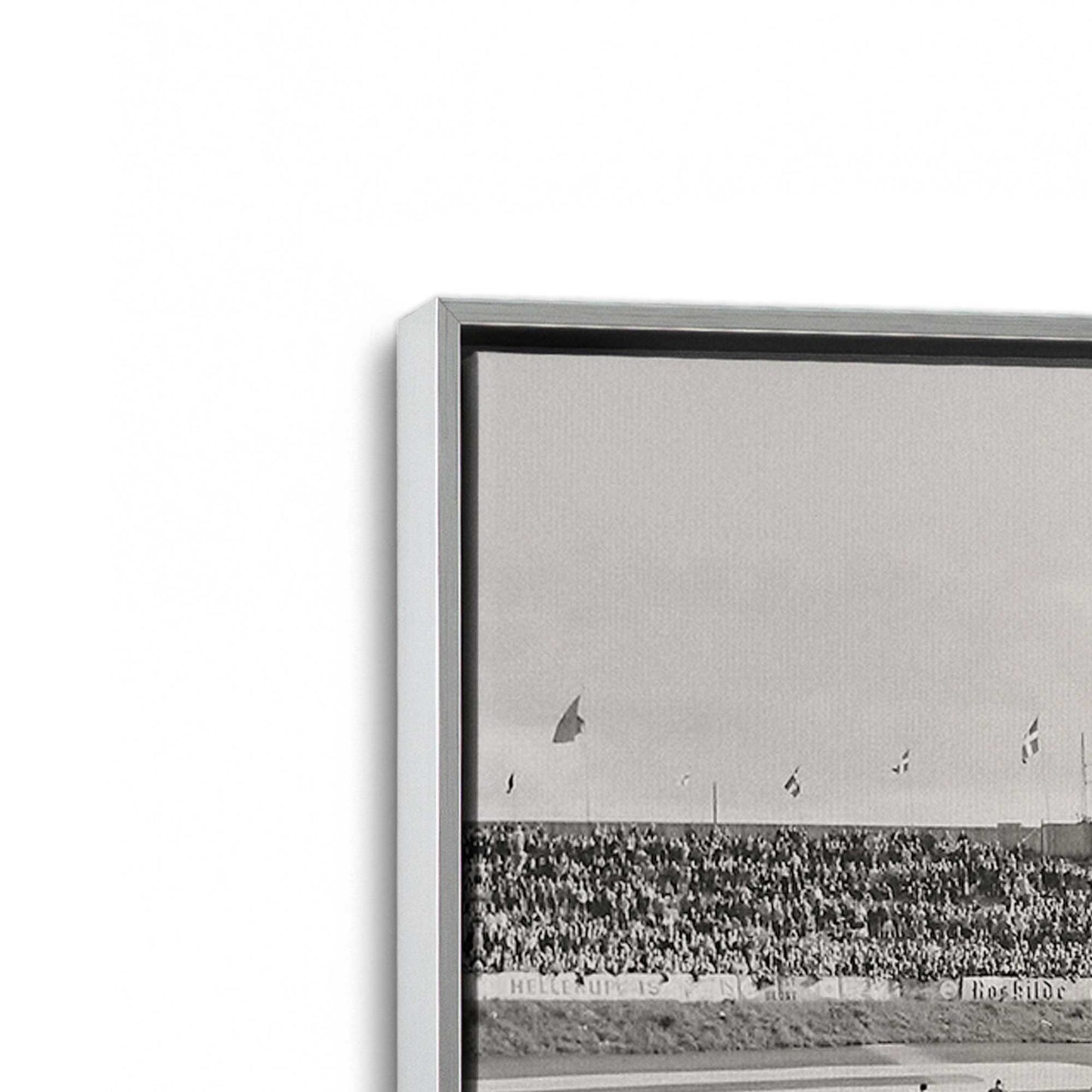 [Color:Polished Chrome], Picture of art in a Polished Chrome frame at an angle