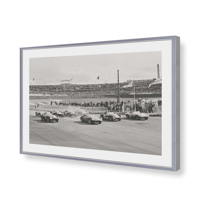 [Color:Polished Chrome], Picture of art in a Polished Chrome frame of the corner