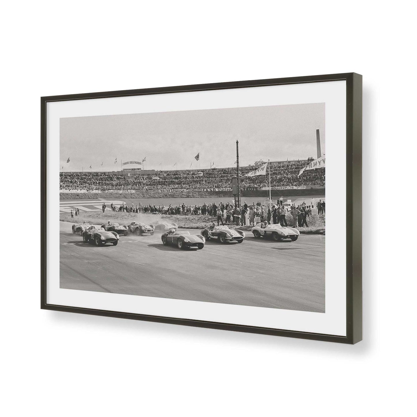 [Color:Satin Black], Picture of art in a Satin Black frame of the corner